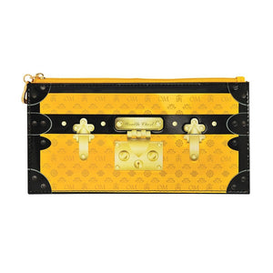 TREASURE CHEST WALLET FOR RELIABLE FINANCIAL RESOURCES (YELLOW)