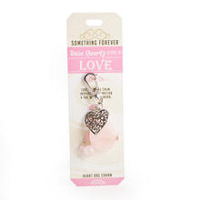 Load image into Gallery viewer, Something Forever Crystal Heart Bag Charm HBC
