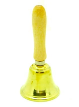 Load image into Gallery viewer, Ringing Bell W/Wood Handle YW