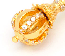 Load image into Gallery viewer, 9 SPOKE DORJE EARRINGS