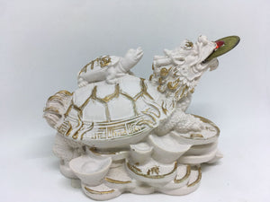 Dragon Tortoise Ivory - Gold & Black with Coin