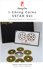 Load image into Gallery viewer, JL C5 I-CHING SET COINS (TO REMEDY 5 YELLOW MISFORTUNE STAR)