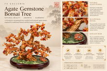 Load image into Gallery viewer, Agate Gemstone Bonsai Tree