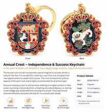 Load image into Gallery viewer, Annual Crest – Independence &amp; Success Keychain