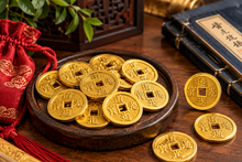 Load image into Gallery viewer, Golden Emperor I-Ching Coin