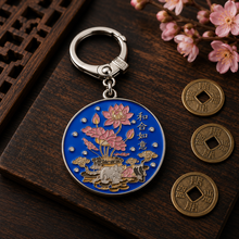 Load image into Gallery viewer, Lotus, Rat &amp; Ruyi Prosperity Keychain