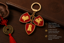 Load image into Gallery viewer, 3 Celestial Shield Protection Keychain