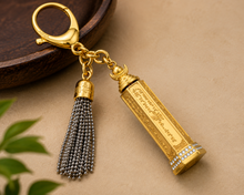 Load image into Gallery viewer, Golden Mantra Pagoda Keychain