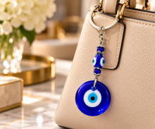 Load image into Gallery viewer, Double Nazar Evil Eye – Traditional Protection Keychain