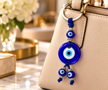 Load image into Gallery viewer, Evil Eye Keychain (4 Eyes)