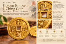 Load image into Gallery viewer, Golden Emperor I-Ching Coin