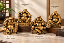 Load image into Gallery viewer, Laughing Buddha Figurines – Four Auspicious Designs