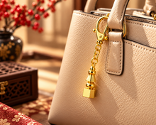 Load image into Gallery viewer, Mini Five Element Pagoda Keychain – Harmony &amp; Protection