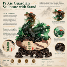 Load image into Gallery viewer, Pi Xie Guardian Sculpture with Stand