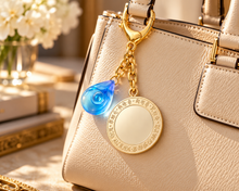 Load image into Gallery viewer, Water Crystal &amp; Empowerment Mirror Keychain