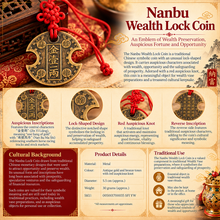 Load image into Gallery viewer, Nanbu Wealth Lock Coin – Traditional Wealth Vase Ritual Coin
