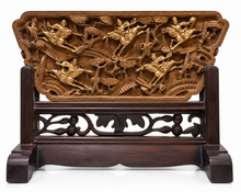 Load image into Gallery viewer, Five Mounted Warriors – Chinese Wood Carving