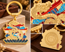 Load image into Gallery viewer, Dragon Gate Scholar Keychain