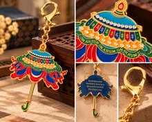 Load image into Gallery viewer, Auspicious Parasol – Tibetan Victory Umbrella Keychain