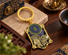 Load image into Gallery viewer, Elephant &amp; Rhinoceros – Traditional Protection Keychain
