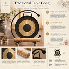 Load image into Gallery viewer, Traditional Table Gong – The Resonance of Harmony