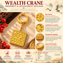 Load image into Gallery viewer, Wealth Crane – Prosperity &amp; Advancement Keychain