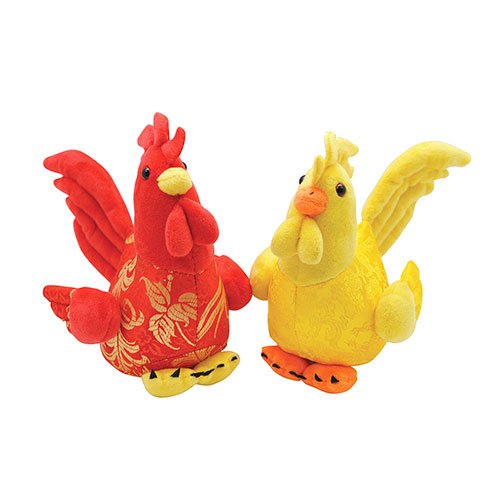 ROOSTER PLUSH TOYS (pair)