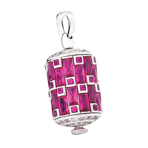 HAYAGRIVA PRAYER WHEEL PENDANT (Red)