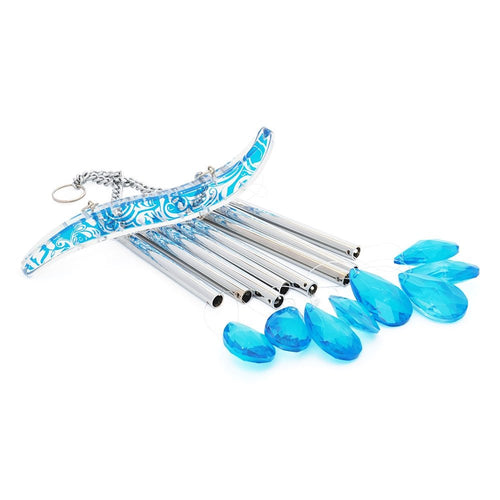 8 ROD WATER DROPLET CRYSTAL WINDCHIME