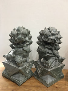 Fudog Green Stone (Pair)