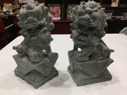 Fudog Green Stone (Pair)