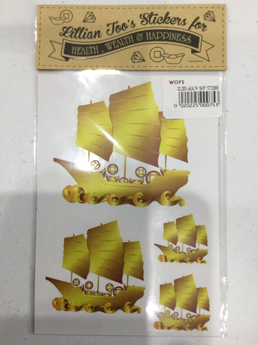 Golden Wealth Ship Sticker