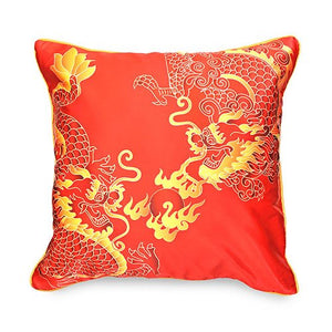 Fire Double Dragon Cushion Cover (1 Pair)