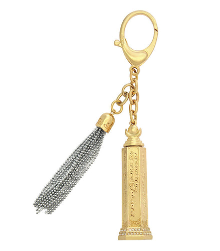 GOLDEN MANTRA PAGODA KEYCHAIN